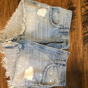 hollister jean shorts